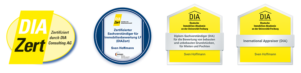 Zertifiziert Gutachter Hoffmann TÜV DIA