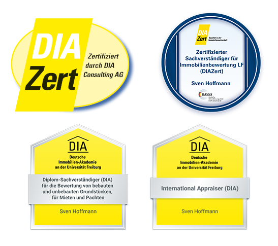 Zertifiziert Gutachter Hoffmann TÜV DIA